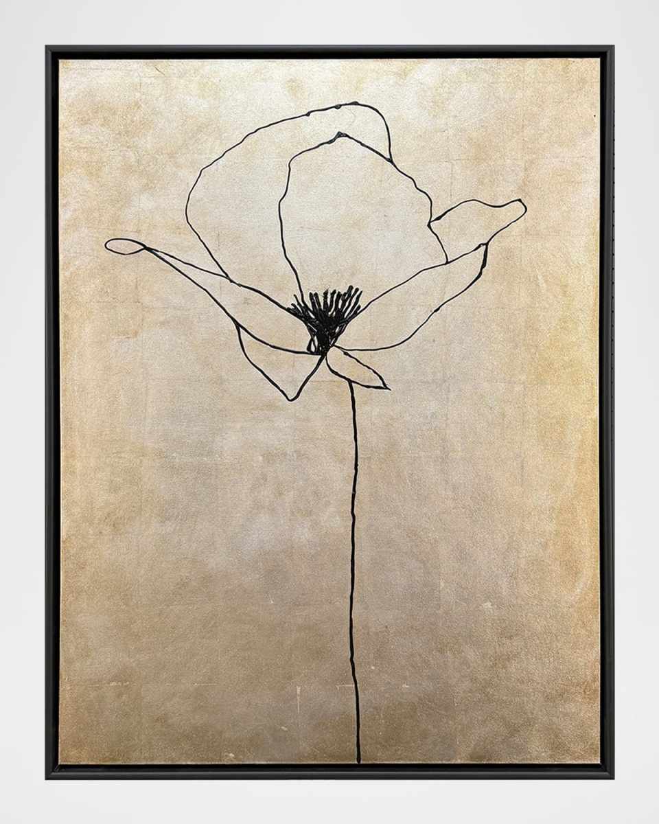 "Silver Poppies II" Mixed-Media Art by Susan Adamson-Ray